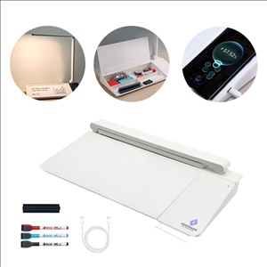 Multifunctional Desk Lamp with Wireless Charger & Dry-Erase Board